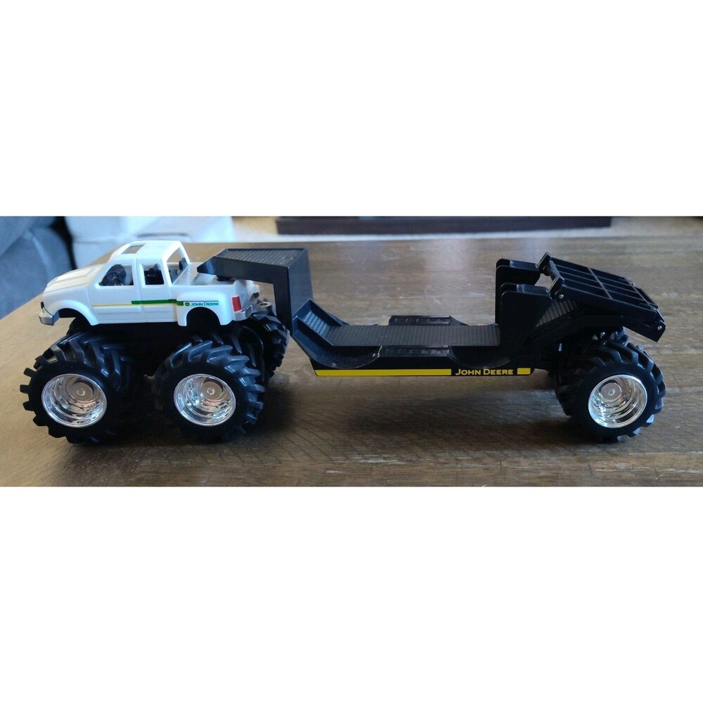 John Deere Monster PickUp Truck with flatbed trailer Licensed Ertl